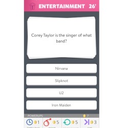 The best question I ever got😭 Send me trivia crack requests 💯 #slipknot #triviacrack #coreytaylor