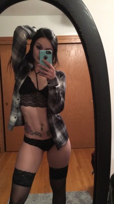 lovelyxlexa:  Got a new bralette and stockings. Called for pictures 😘