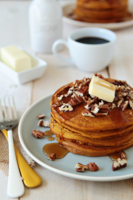 thelittlemonsterus:  …Pumpkin Pancakes | Receita sur We Heart It. 
