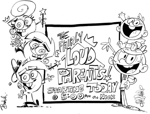 butchhartman: THE FAIRLY LOUD PARENTS!!! Tune in for The Loud House at 5pm, followed by The Fairly O