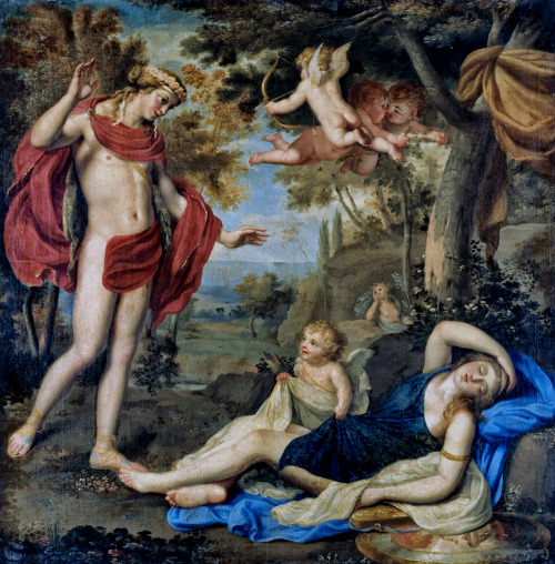 dionysosandbacchus: Bacchus and Ariadne 18th century French School Oil on canvas ** Visit my Links p