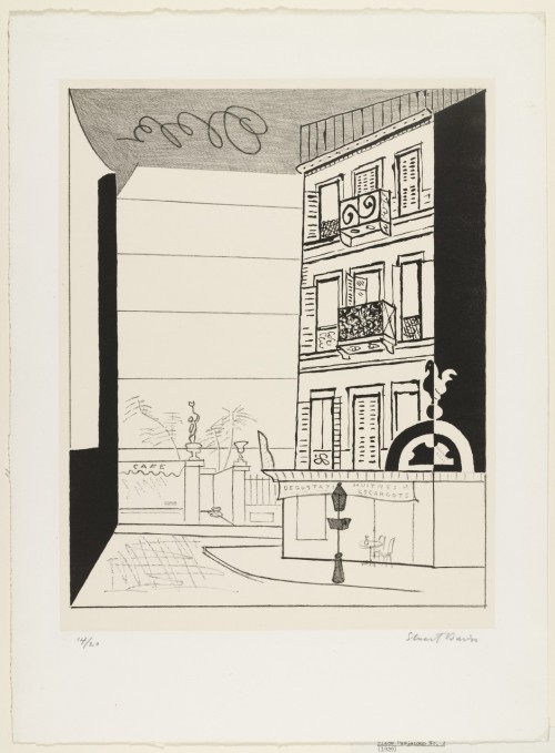 artist-stuart-davis: Place Pasdeloup No. 2, Stuart Davis, 1929, MoMA: Drawings and PrintsGift of Abb