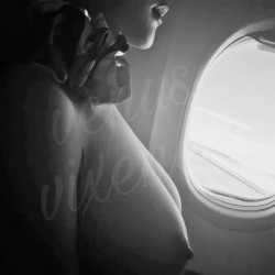 venusvixeness:  ❤ he brought me to Guam and first time going there ❤ the plane is very empty n so we did some dare 😊😊😊