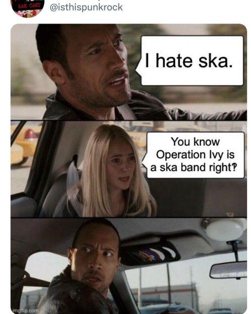 It’s always funny when someone disses ska but loves OpIvy #ska #skapunk #operationivy #opivy #skamem