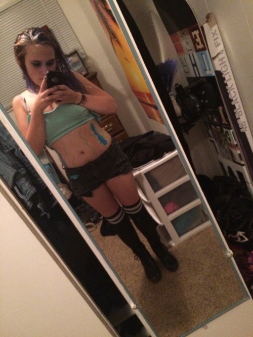 hazy-days-and-black-umbrellas:  Forgot to show y'all my purgatory outfit!