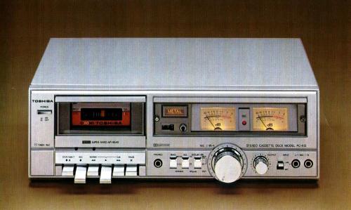 legacysat:  Toshiba Hi-Fi Stereo Cassette Deck PC-X12 (30 -18.000 Hz), 1980