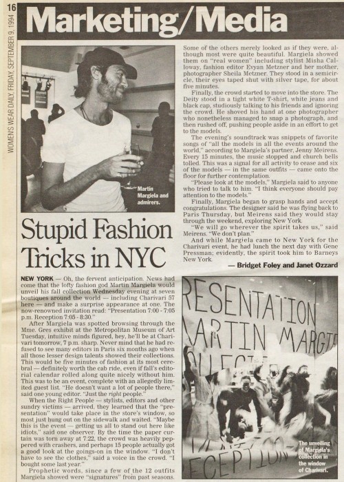 latentshape: women’s wear daily, september 9, 1994