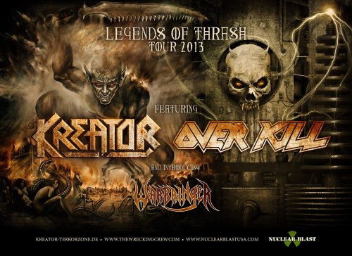 metal-montreal:  KreatorNovember 2 @ Club Soda  Kreator - Overkill - WarbringerTickets: Enterthevaul