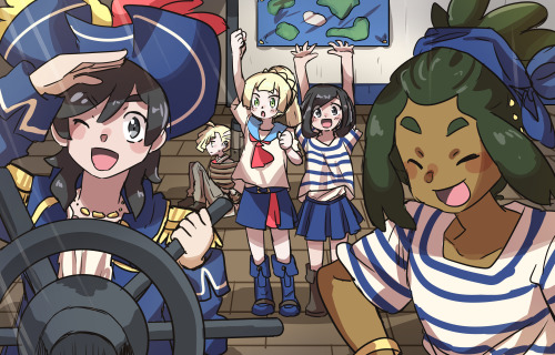 Throws Alola Pirate Au At You And Scampers Away