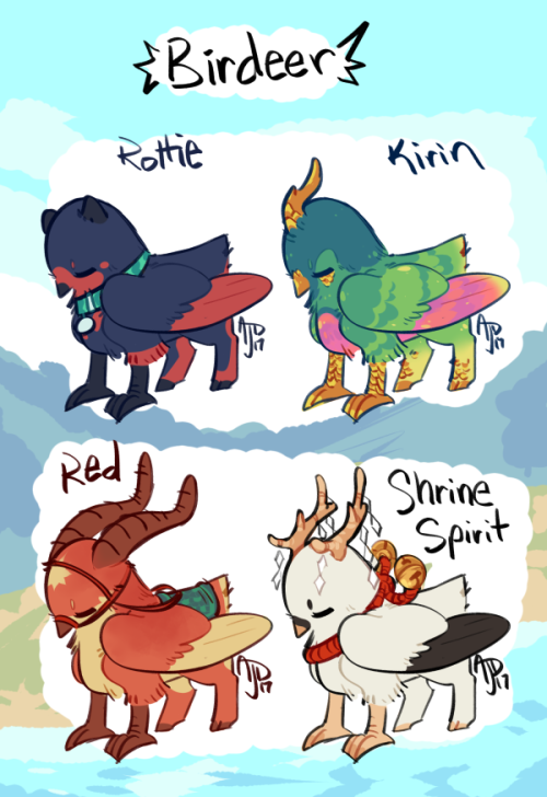 All of these lovely birdeer found a home! So now we get the share the designs with the public!!!