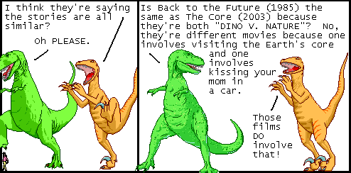 i cannot stress enough how much a narrative changes when you replace a human character with a dinosa