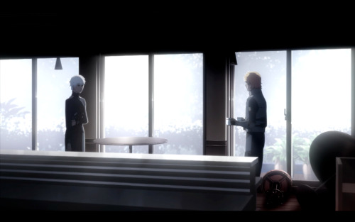 toxzen: This scene breaks me, and not just because it’s the reunion we’ve been waiting for for twenty four episodes. Kaneki hides. He’s not just holding his face in grief or something. He’s clutching at it to cover his ghoul eye. They must have