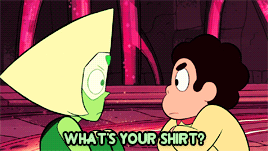 eyzmaster:  rvpphire:  peridot + learning from steven  &lt;3   I love Peri so