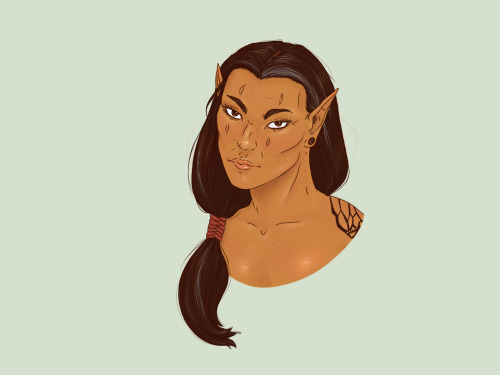 My First Ever Drawing In CSP. This Is Ralit'tokna, My Centaur Barbarian. I Miss Playing Her