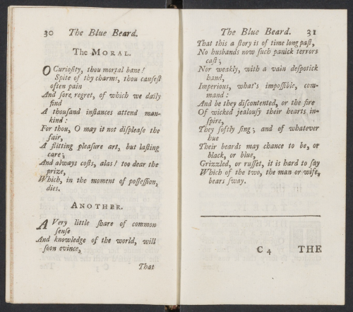 Perrault, C. (1729). Histories, or tales of past times. London: J. Pote. Donated by Houghton Library