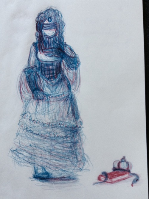 skitch-sketch: I got a red/blue double-ended pencil at school which I’ve used to do in-class doodle