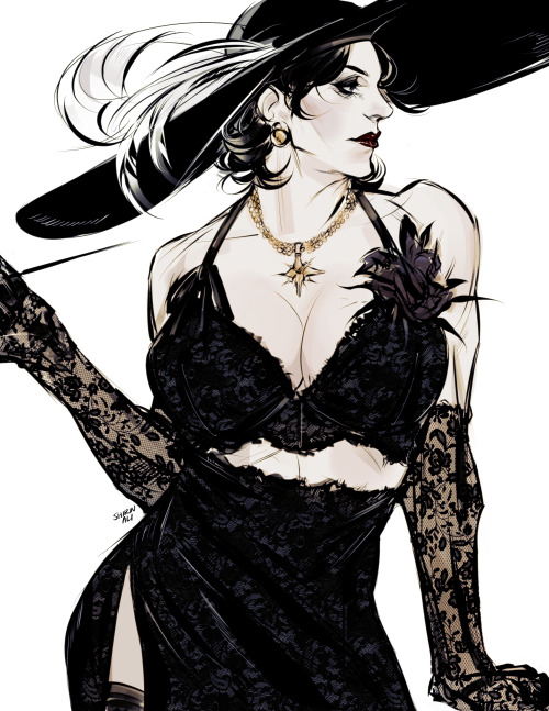 avockado: a quick lady dimitrescu sketch based on this outfit :3cBUY PRINT