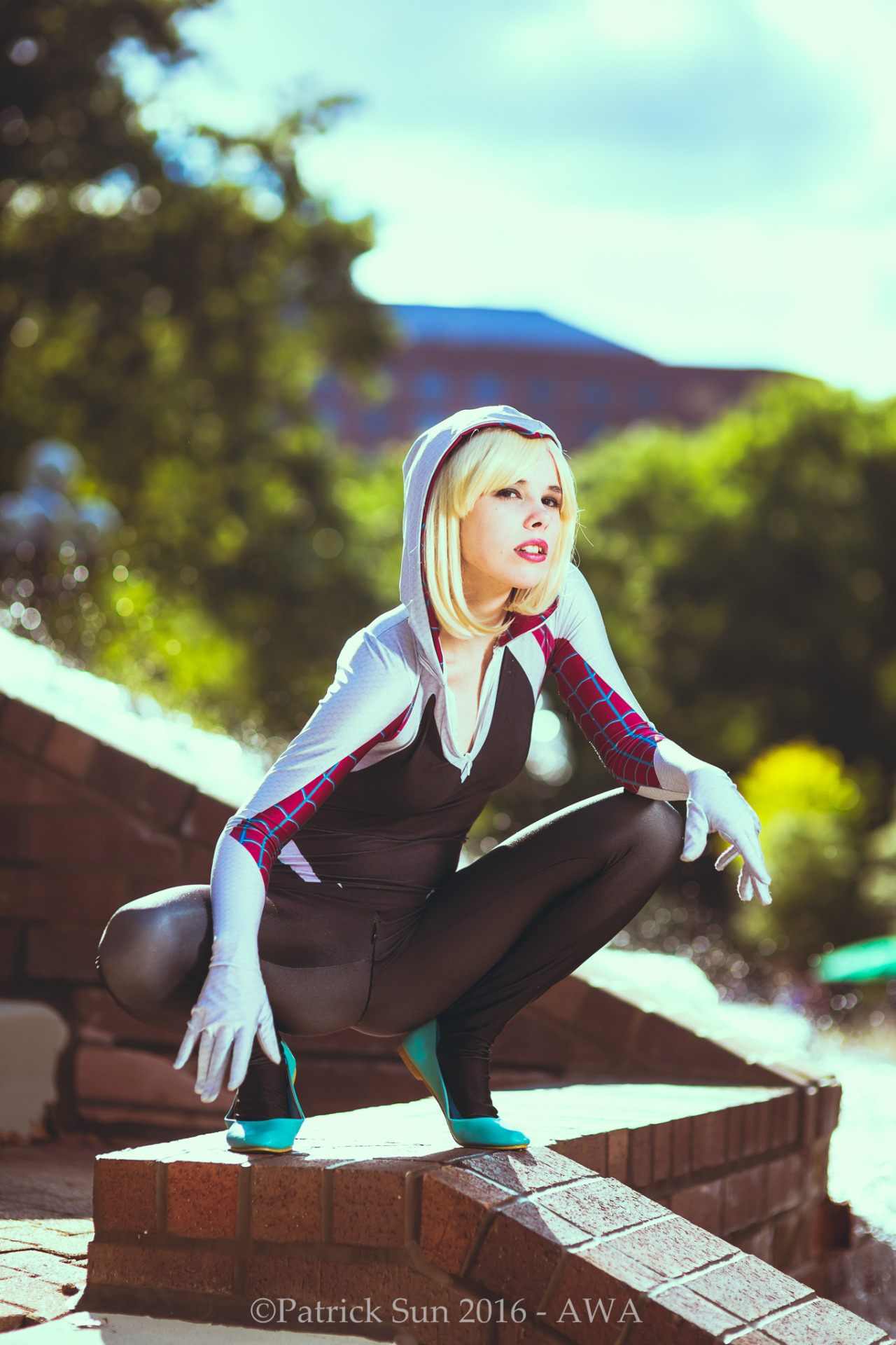   Spider Gwen cosplay shot at Anime Weekend Atlanta 2016Photography by Patrick SunCustom