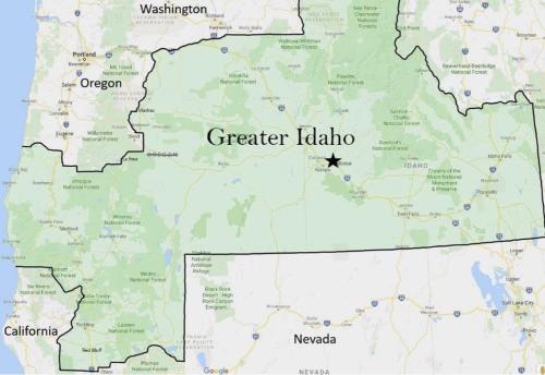 mapsontheweb:Greater Idaho, pitched to lawmakers in Boise.Idaho lawmakers appeared intrigued but ske