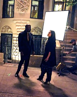 rapunzel-corona-lite:  lukecageblog: Mike Colter and Rosario Dawson on the set of Marvel’s Luke Cage Season 2 (source)  They continuing that huh…    They had no chemistry&hellip;I liked Luke and Misty more but they overselling Mike Colter&rsquo;s