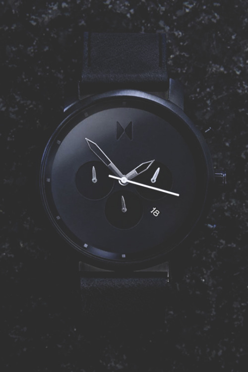 modernambition:  Chrono All Black Leather | BUY HERE Use Code: ModernAmbition for บ off 