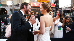 nookirby:  Jennifer Lawrence and Bradley Cooper | Academy Awards (February 24th, 2013) 