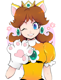 milkayart:had an urge to draw princess daisy!