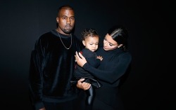 kimkanyekimye:  Kim, Kanye, & North backstage