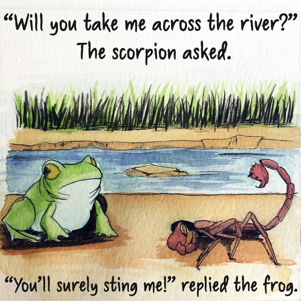 Frog the the story and scorpion The Frog,
