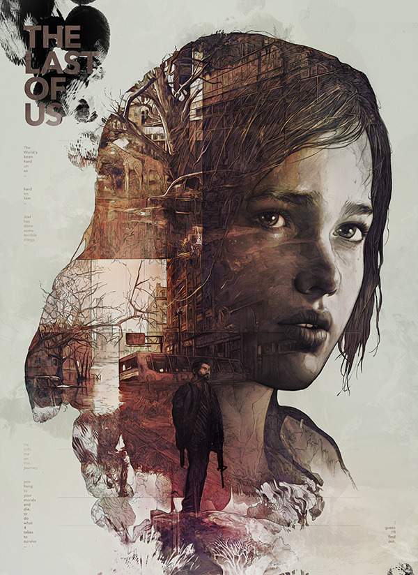 Wow! What an awesome The Last of Us fan art poster!