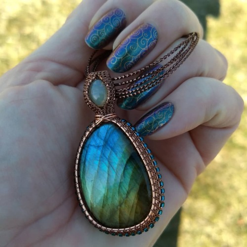 I forget that labradority nails and labradorite are twice the trouble. And that’s giving up on