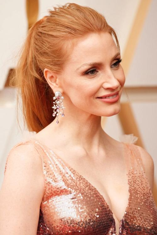 dinah-lance: Jessica Chastain attends the 94th Annual Academy Awards at Hollywood and Highland on Ma