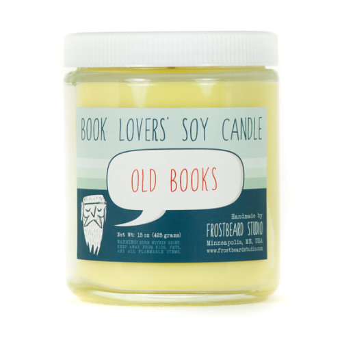 magicfound: sixpenceee: This Etsy shop sells candles designed to smell like old books & book sto