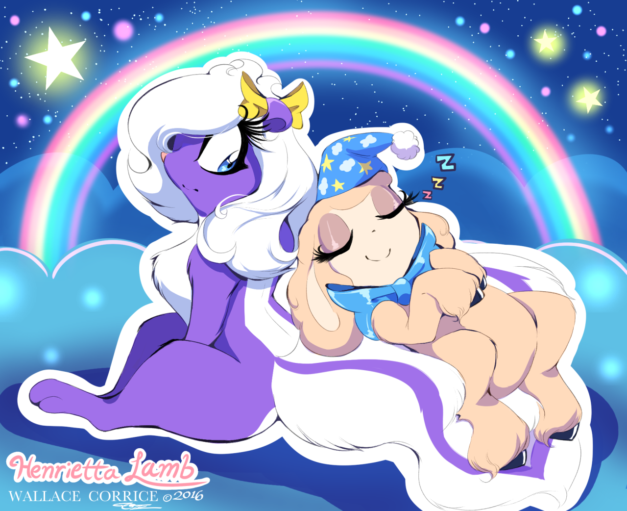 henriettalamb:A friend gave some ideas that led to this  Her tail is TOO HUGE but