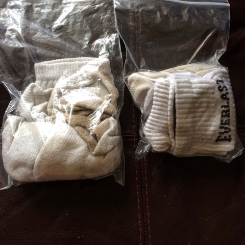 Stinking sox ready to be sent to a guy #sox #socks stinkingsox #sweaty #smelly #sniffmysocks