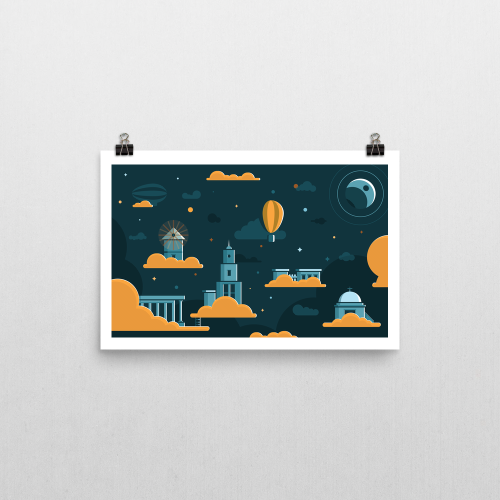 Cloud City - By Sean HunscheYou can purchase my latest illustration here: https://gumroad.com/seanhu