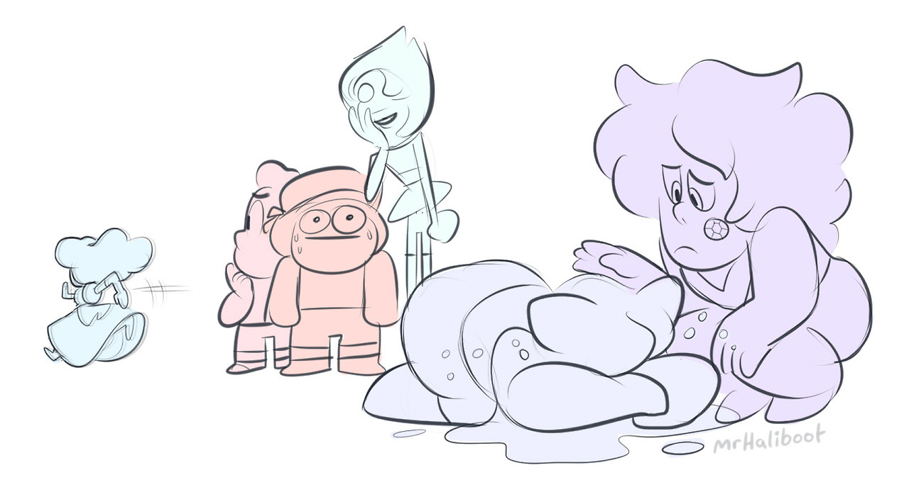 mrhaliboot: Steven Universe except sapphire says what she’s thinking and occasionally