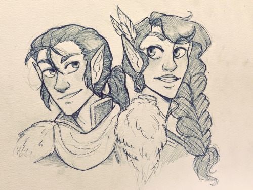 disappeareddraws: casually doodles some critical role twins at 5am because I finally caught up on al