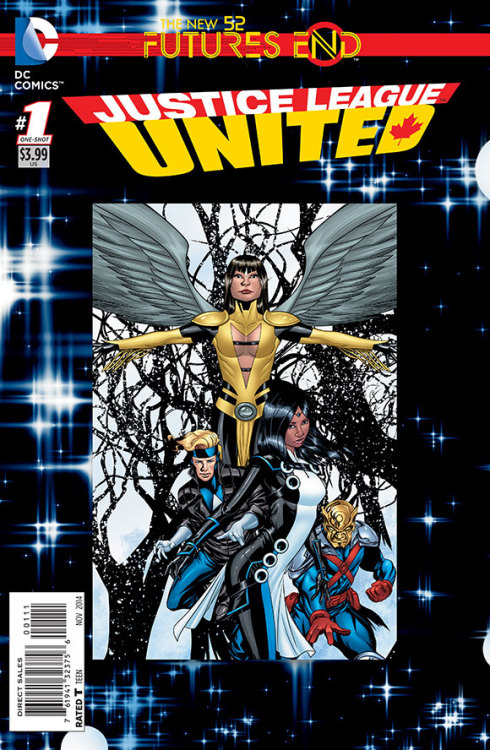 Covers to JUSTICE LEAGUE UNITED: FUTURES END #1 by Writer: Jeff Lemire Penciller: Jedd Dougherty Ink