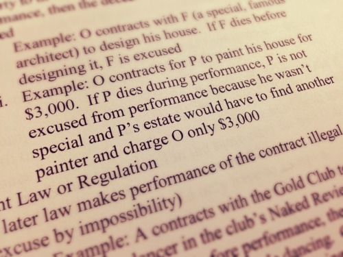 lawnotes submission from luisin2.1L.Studying contracts. Lol. P is dead and is not excused from perfo