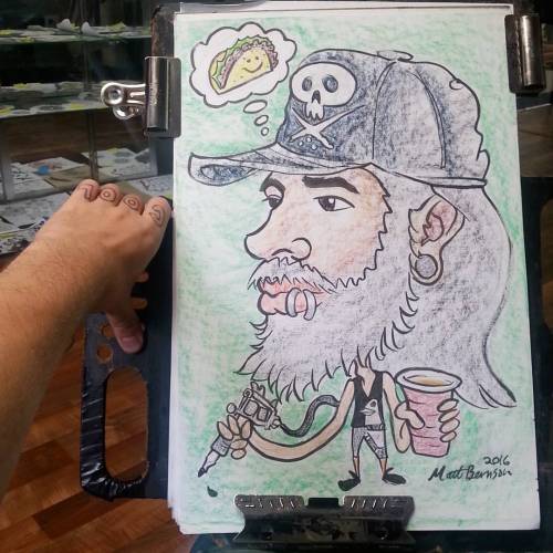 Porn Thanks Jose.  #caricature #art #drawing #tacos photos