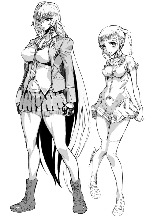 andrearitsu:  Some more Valkyrie Drive -Mermaid- manga vs anime comparisons. 