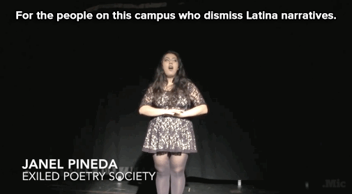 sassybrujita:  micdotcom:  Watch: Poet Janel Pineda nails what it’s like to be