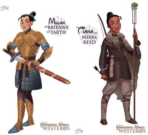 liamdryden:  nathanielemmett:  Disney Princesses as Game of Thrones characters by DjeDjehuti.  Grandma Fa!Olenna is PERFECT 