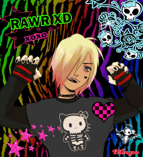 suutooroo:Yura’s emo myspace past will always be rememberedUNFORTUNATELY I couldn’t make blingee wor