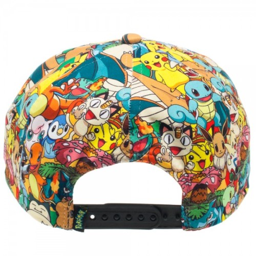 the-absolute-funniest-posts:  Wicked Clothes presents: the Pokemon All Over Print Snapback!This officially licensed Pokemon snapback features all of your favorite classic Pokemon. Gotta catch ‘em all? With this snapback, you can travel with Pikachu,