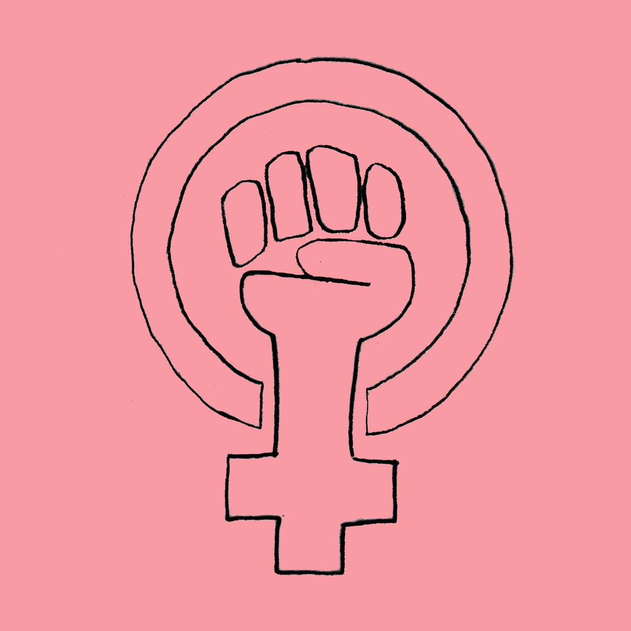 DRAW THE LINE - Feminist logo ©luna picoli-truffaut - Logo...