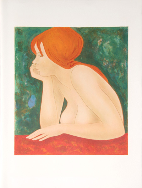 Alain Bonnefoit (French, *1937)Red head 