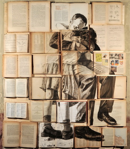 Paintings on the books by Ekaterina Panikanova