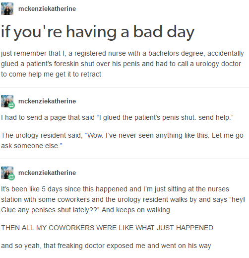 advice-animal:“Glue any penises shut lately?” I feel like this post requires